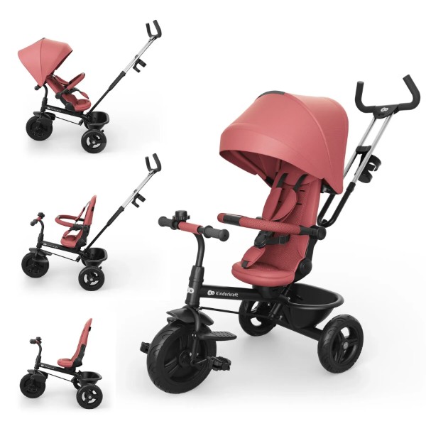 Фото - Триколісний велосипед Kinderkraft Aston 2 Plus Pink (KRASTO02PNKPL00)